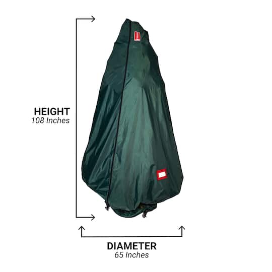 TreeKeeper 7-9ft. Upright Assembled Christmas Tree Bag with Wheels